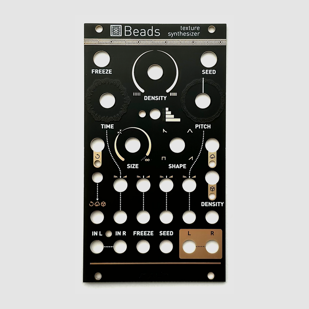 Black panel for Mutable Instruments Beads