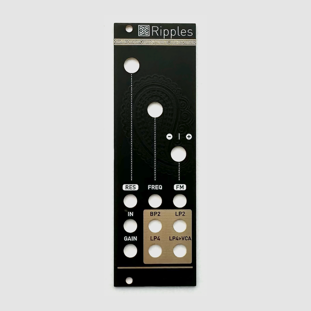 Black panel for Mutable Instruments Ripples