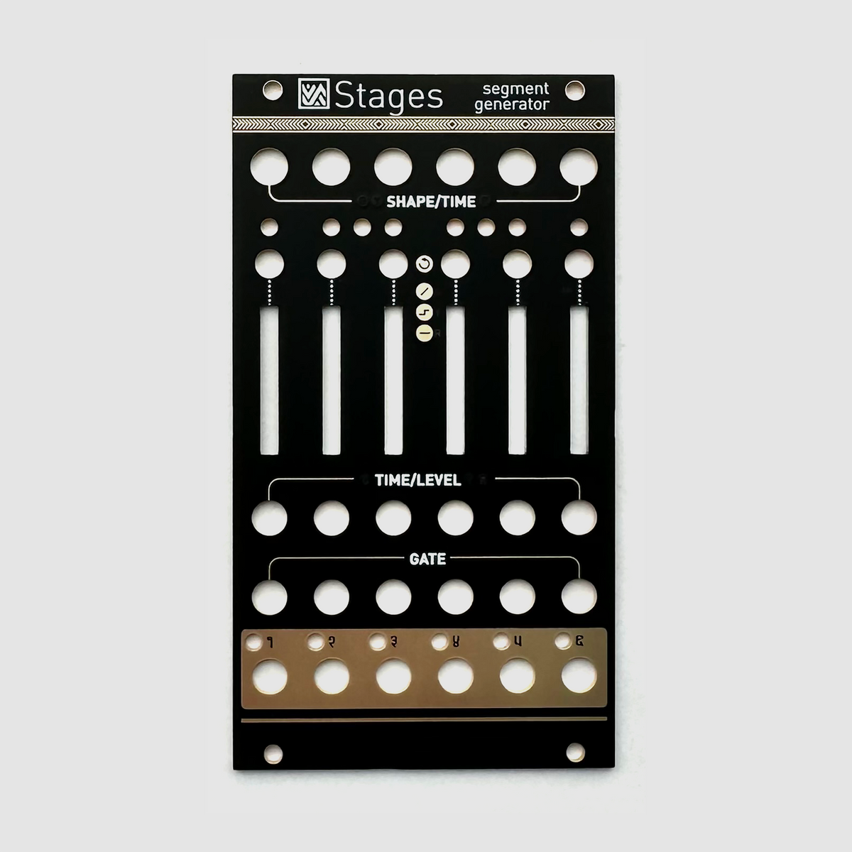 Black panel for Mutable Instruments Stages – Oddvolt - Eurorack Black panel for Mutable Instruments Stages – Oddvolt - Eurorack