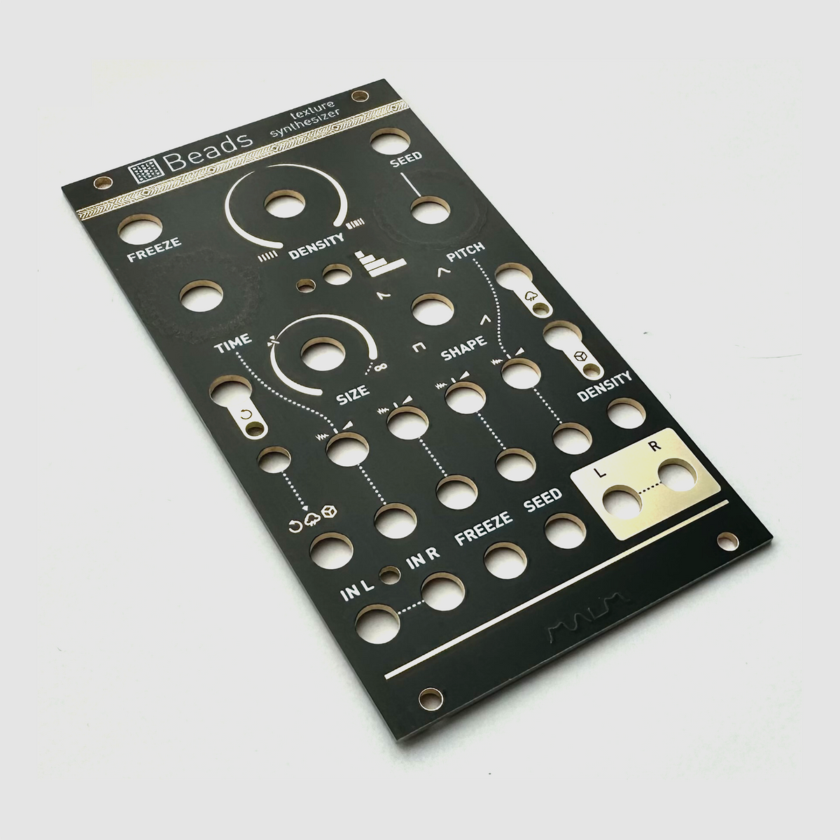 Black panel for Mutable Instruments Beads – Oddvolt - Eurorack Panels ...