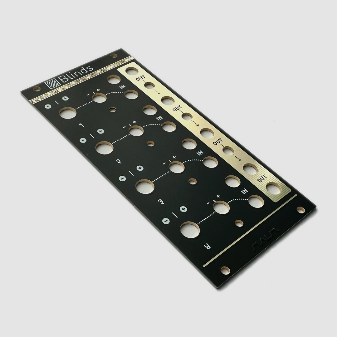 Black panel for Mutable Instruments Blinds – Oddvolt - Eurorack Panels ...