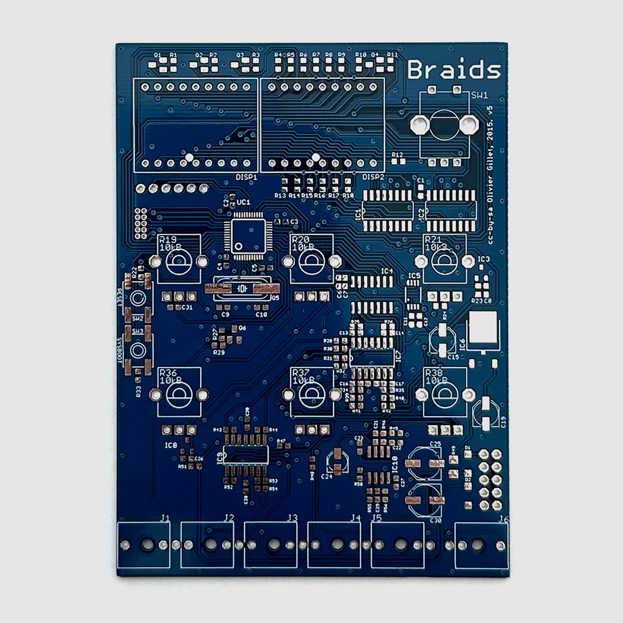 Mutable Instruments Braids PCB – Oddvolt - Eurorack Panels, PCBs and ...