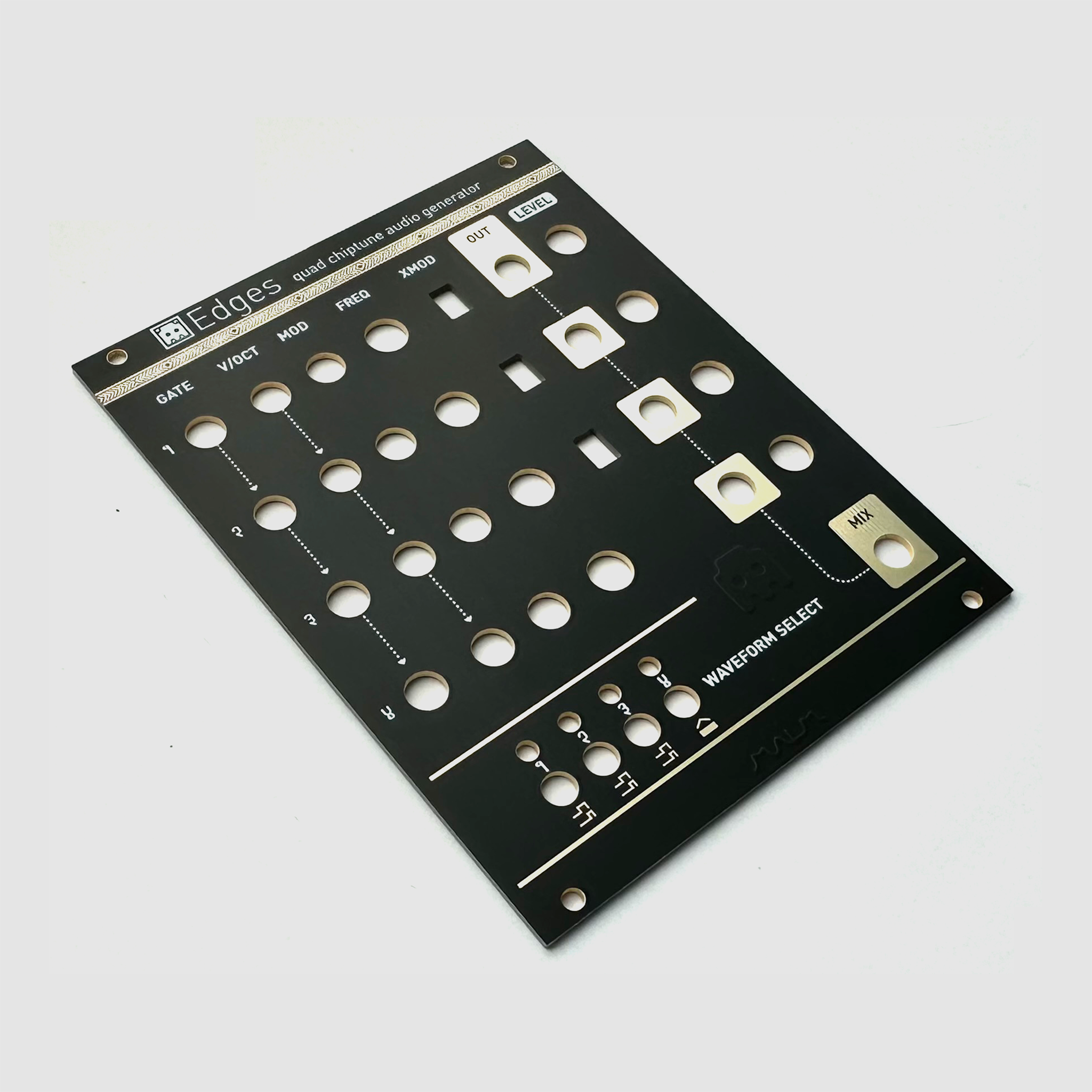 Black panel for Mutable Instruments Edges