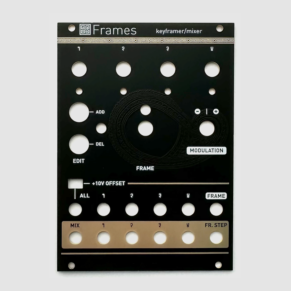 Black panel for Mutable Instruments Frames – Oddvolt - Eurorack Panels ...