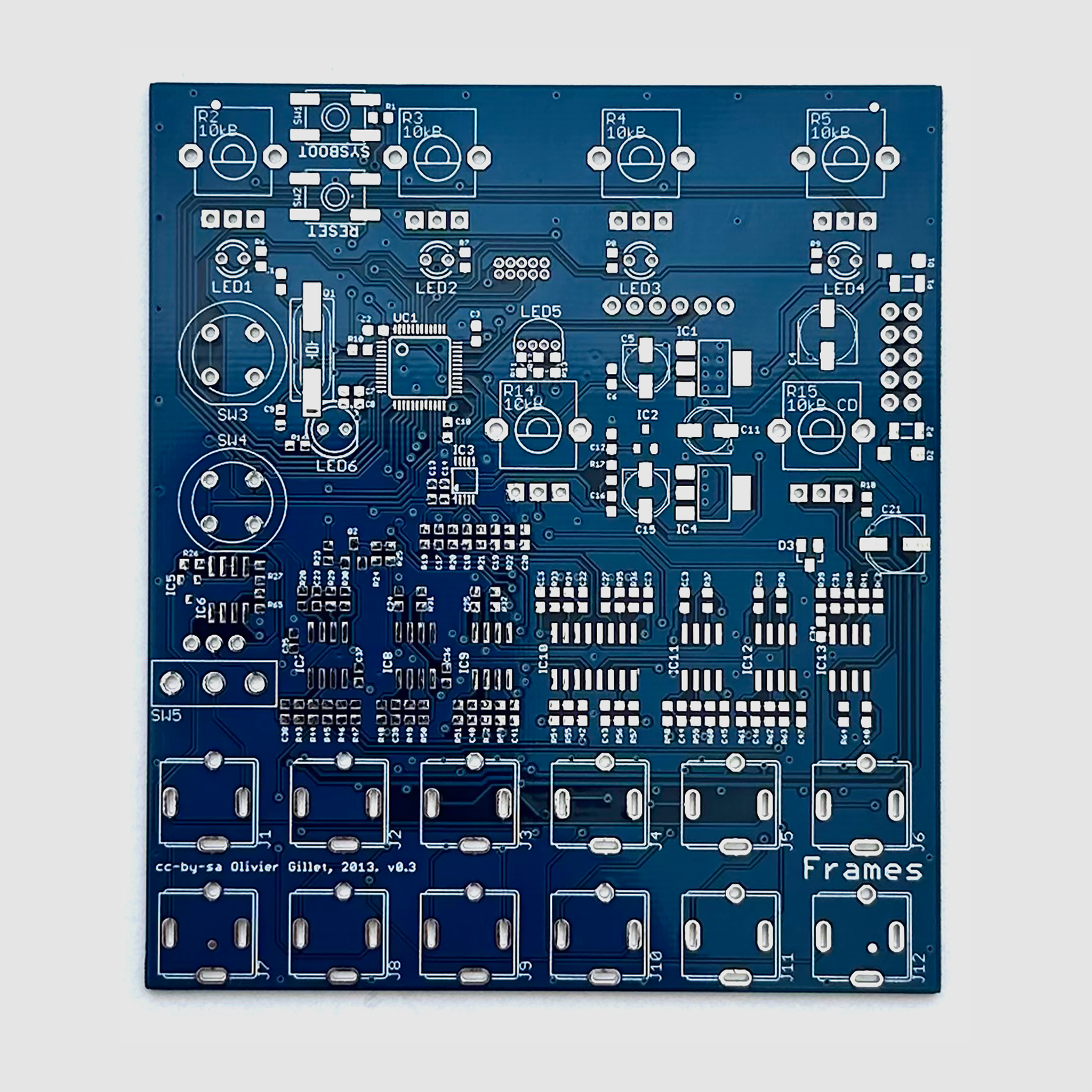Mutable Frames Mutable Instruments Frames PCB – Oddvolt - Eurorack Panels, PCBs and ...
