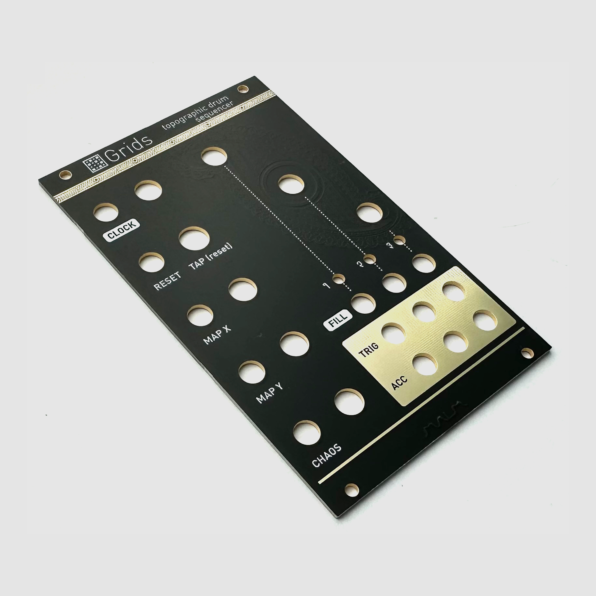Black panel for Mutable Instruments Grids