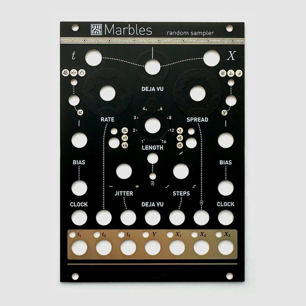 Black panel for Mutable Instruments Marbles – Oddvolt - Eurorack