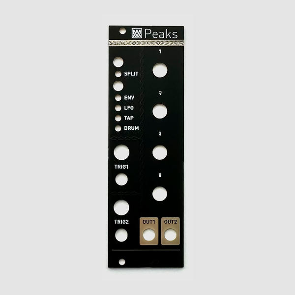 Black panel for Mutable Instruments Peaks