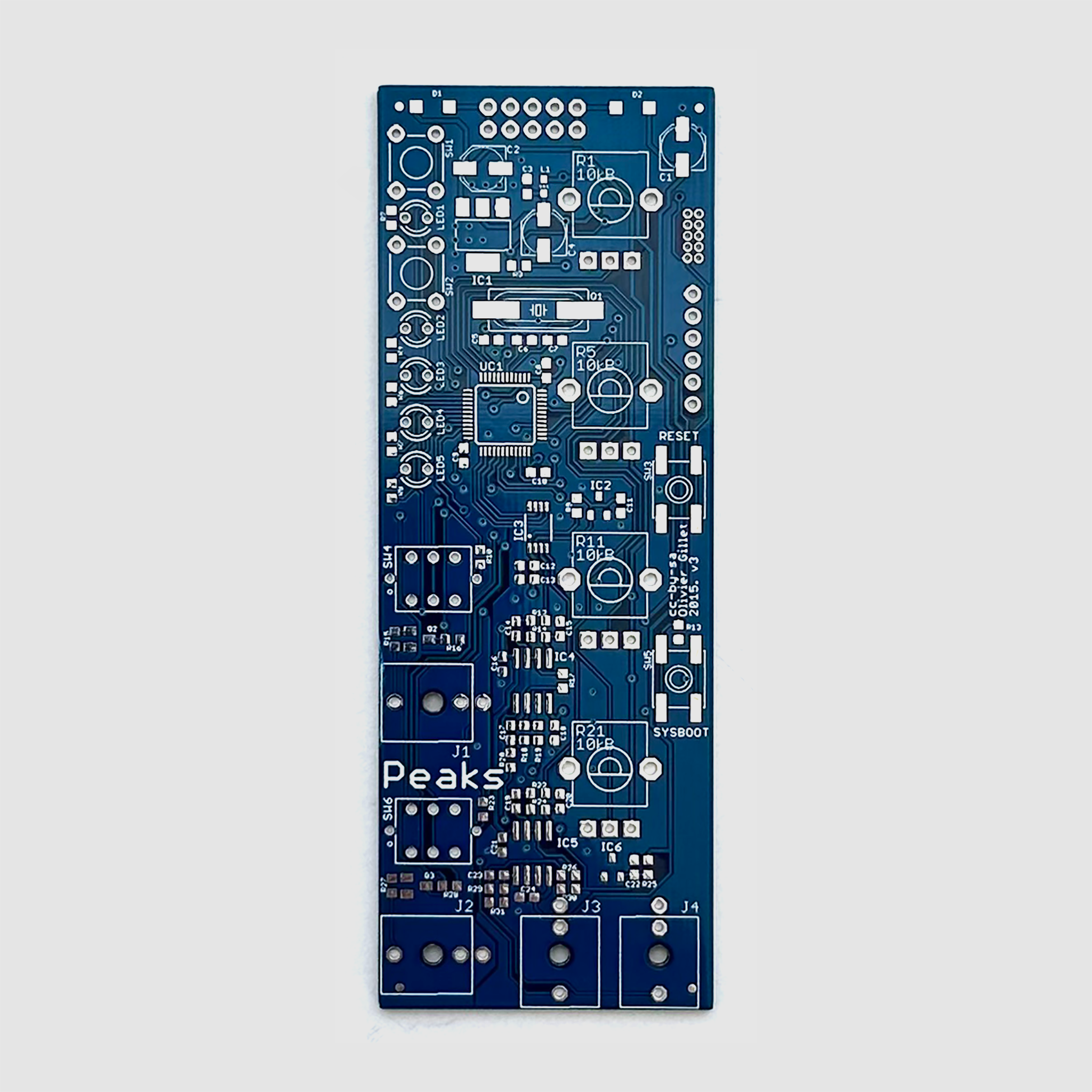 Mutable Instruments Peaks PCB – Oddvolt - Eurorack Panels, PCBs and ...