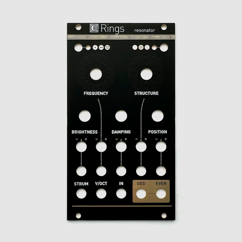 Black panel for Mutable Instruments Rings