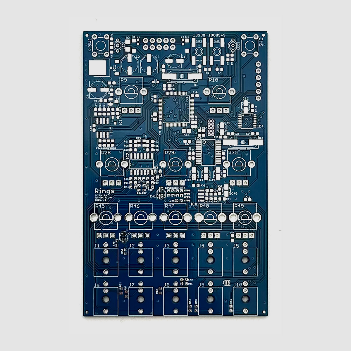 Mutable Instruments Rings PCB – Oddvolt - Eurorack Panels, PCBs and ...