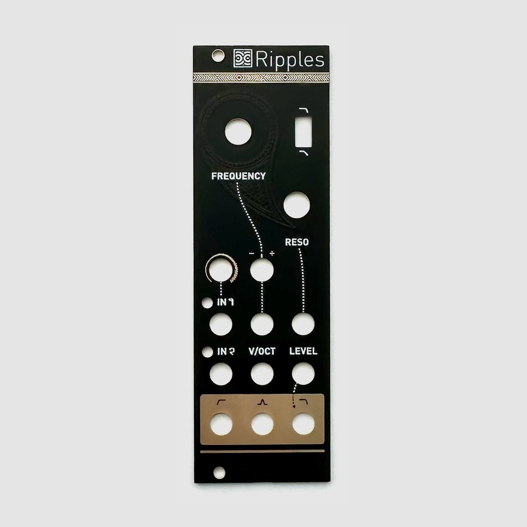 Black panel for Mutable Instruments Ripples 2