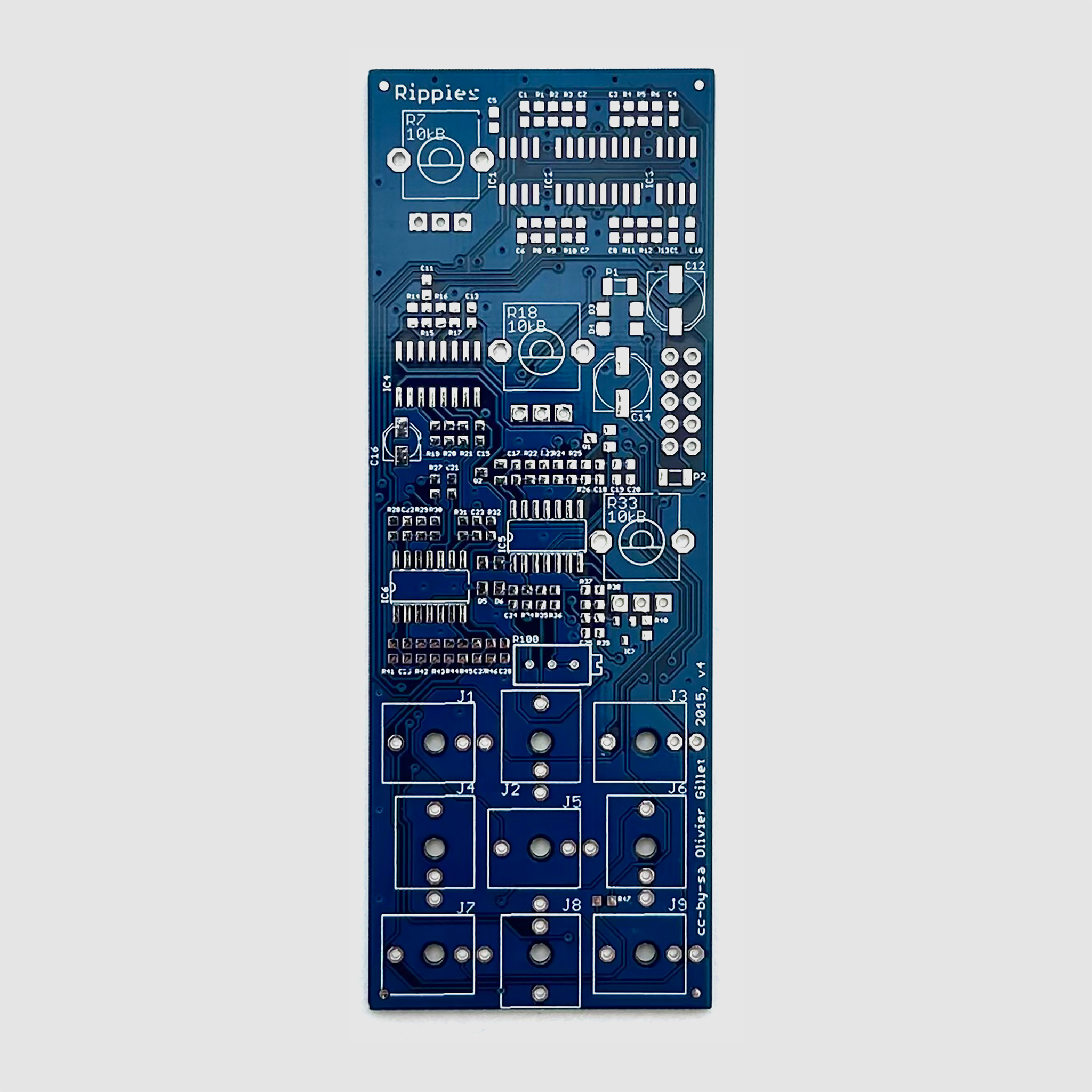 Mutable Instruments Ripples PCB – Oddvolt - Eurorack Panels, PCBs Mutable Instruments Ripples PCB – Oddvolt - Eurorack Panels, PCBs