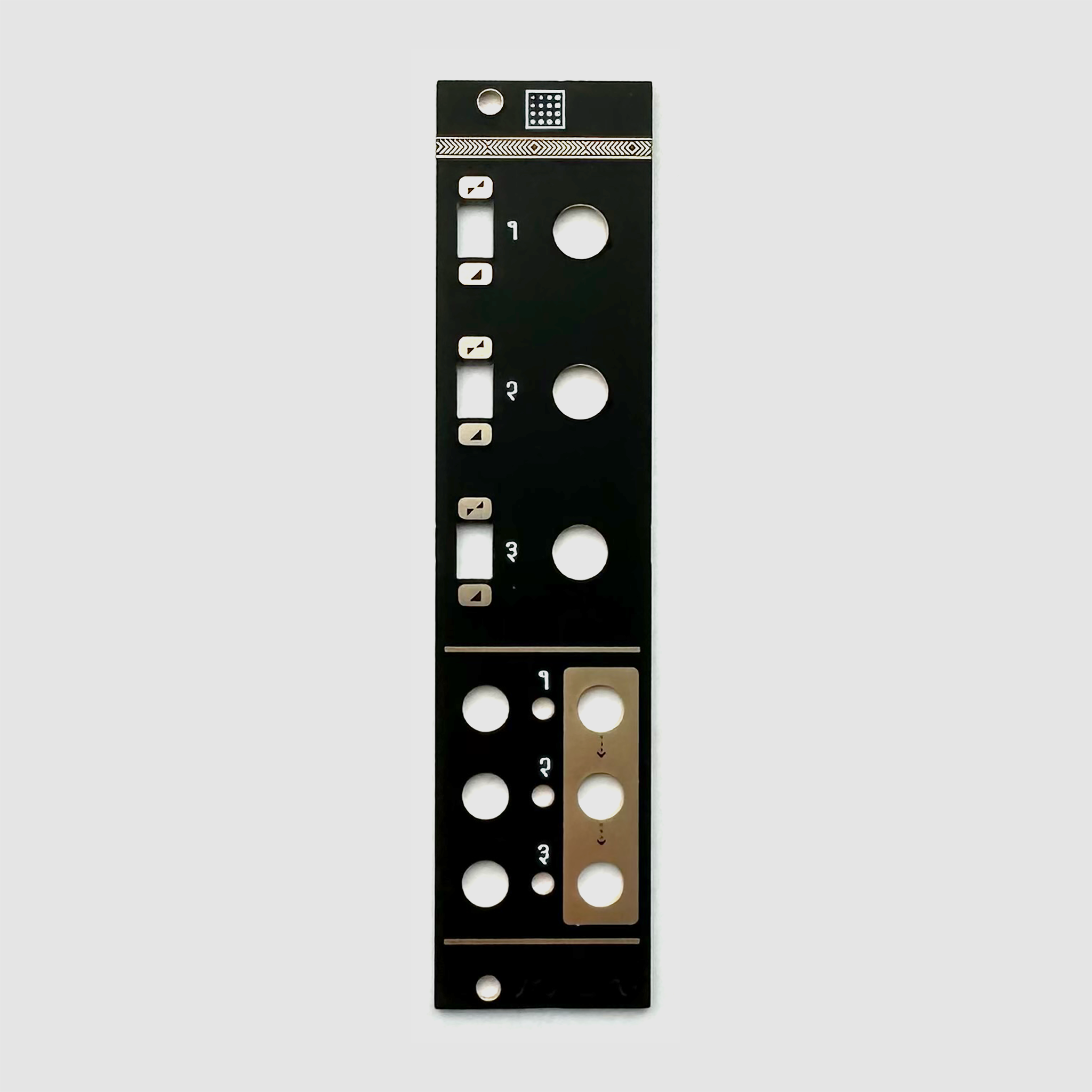 Black panel for Mutable Instruments Shades – Oddvolt - Eurorack 