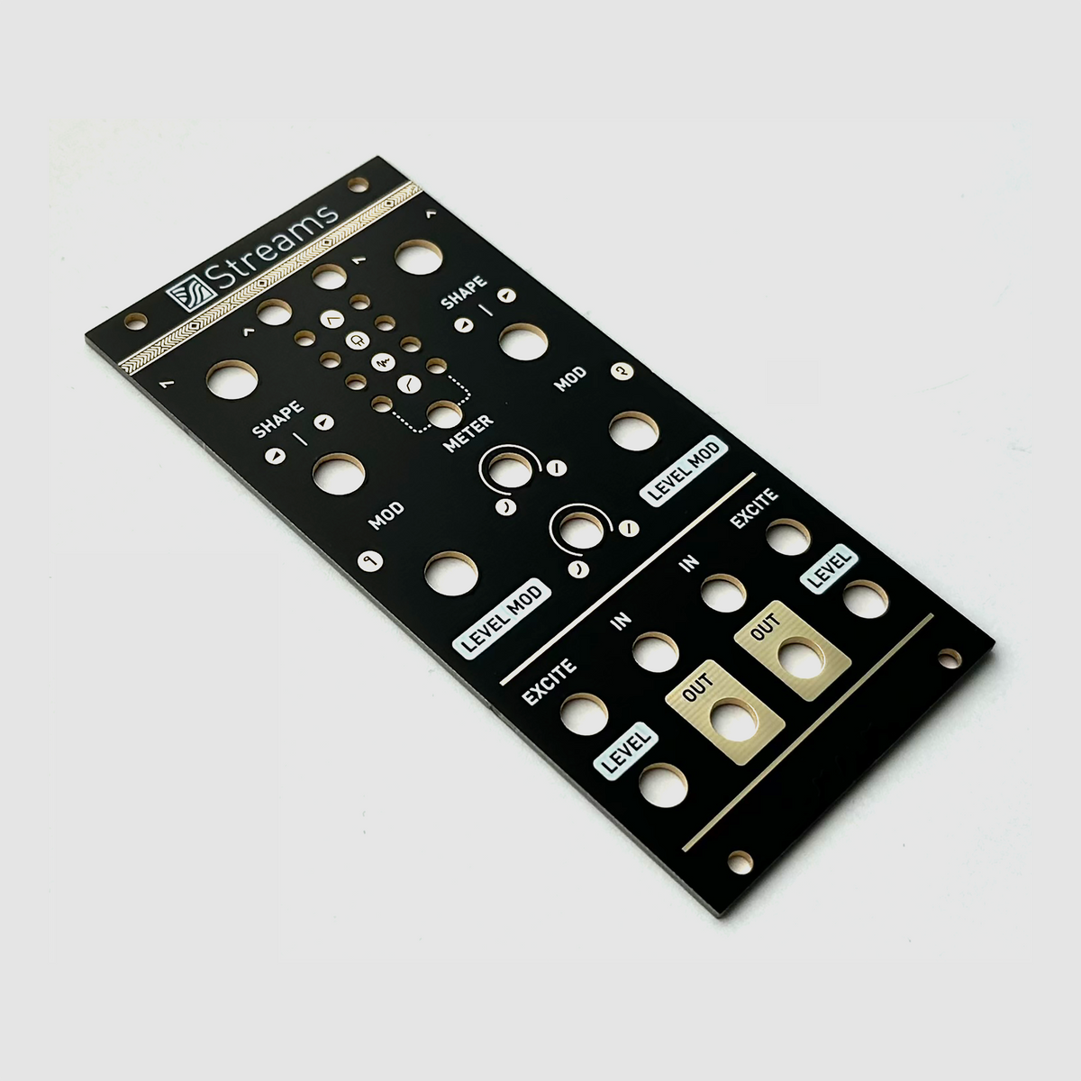 Black panel for Mutable Instruments Streams – Oddvolt - Eurorack Panels ...