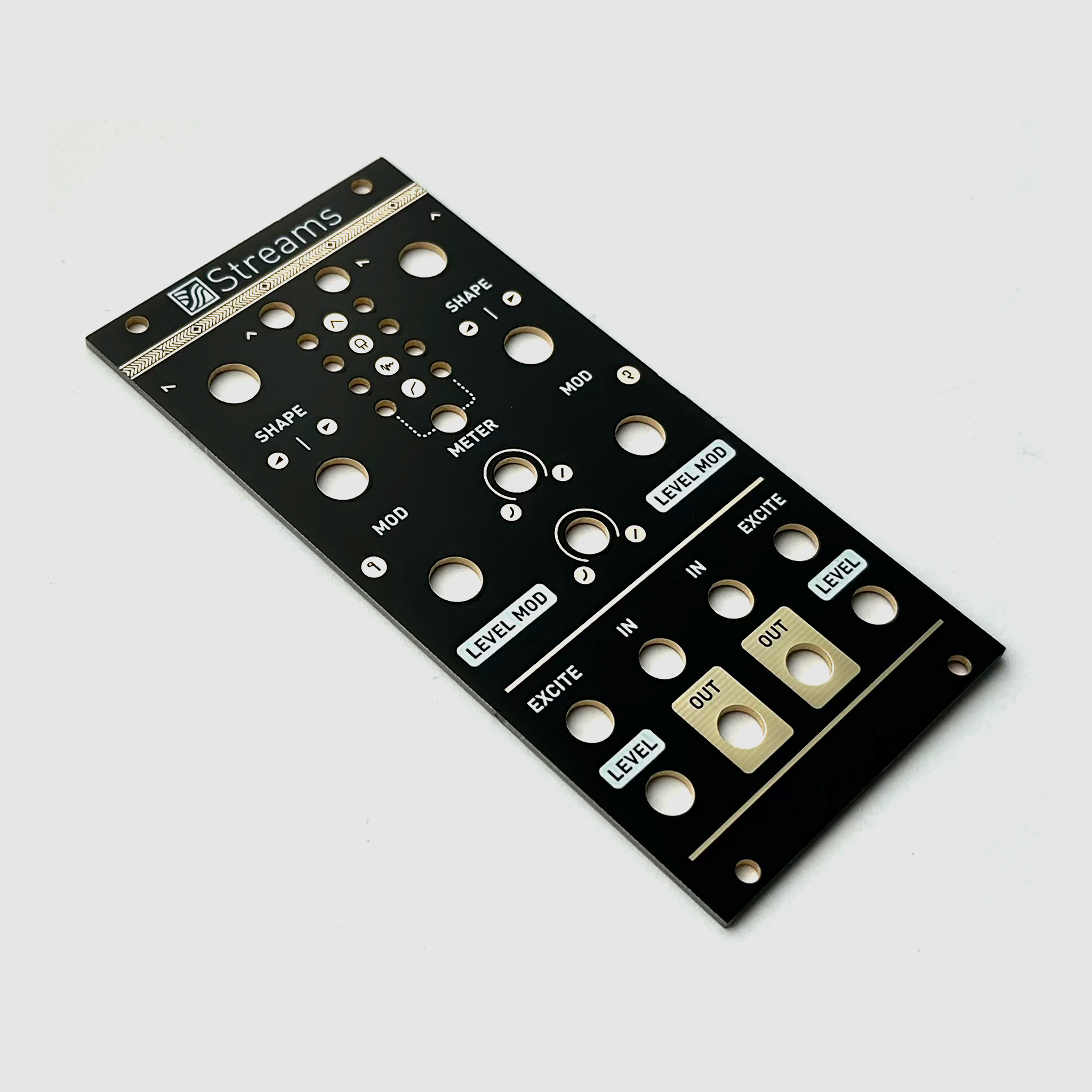 Black panel for Mutable Instruments Streams – Oddvolt - Eurorack Panels ...