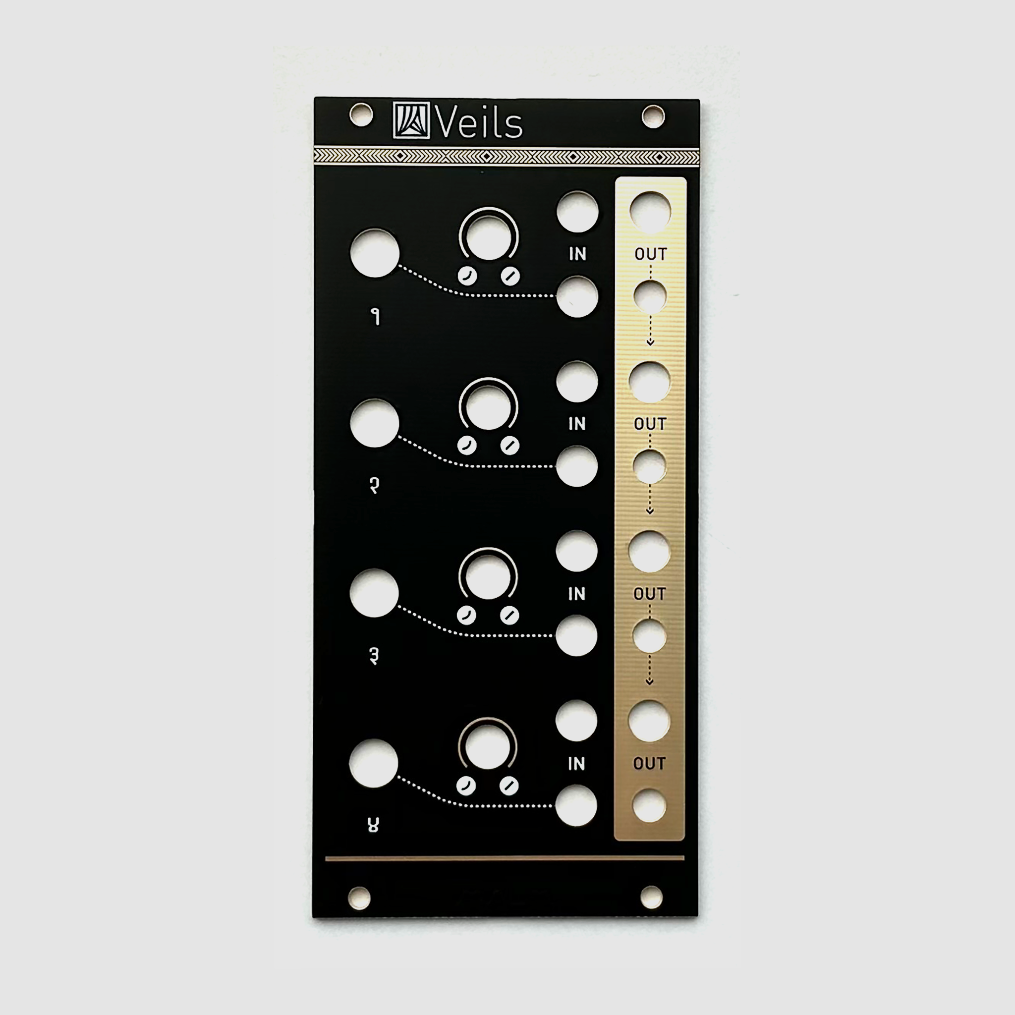 Black panel for Mutable Instruments Veils – Oddvolt - Eurorack Panels ...