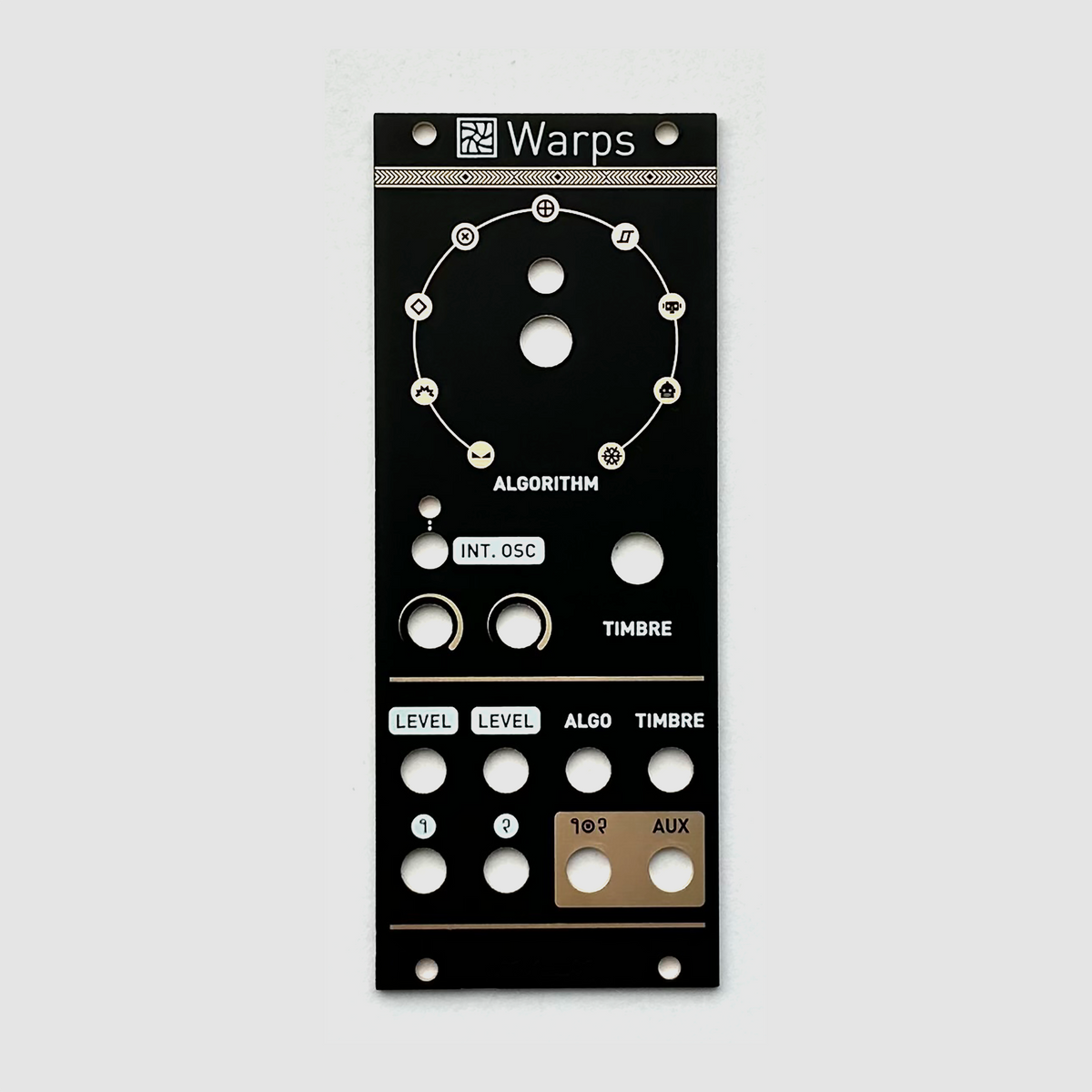 Black Panel For Mutable Instruments Warps Oddvolt Eurorack Panels Black panel for mutable instruments warps oddvolt eurorack panels