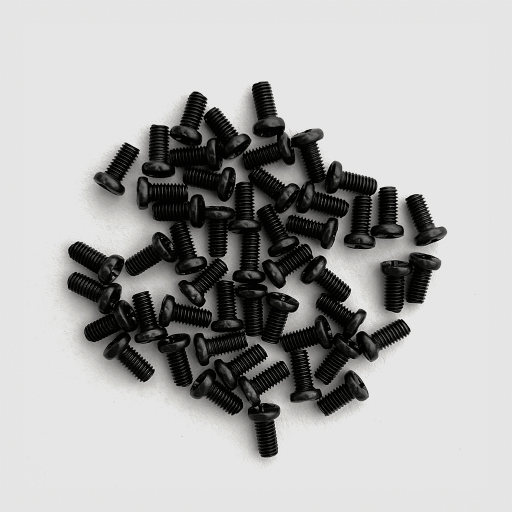 Black M3 screws 50pcs