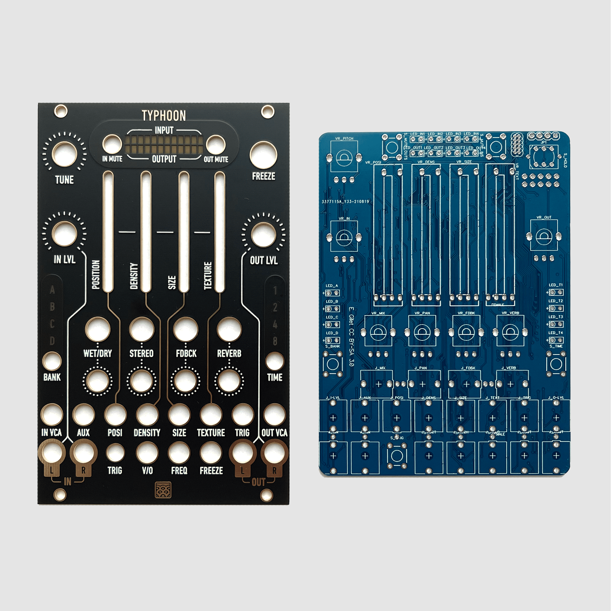 Jakplugg Typhoon PCB + JKLMNT Panel – Oddvolt - Eurorack Panels
