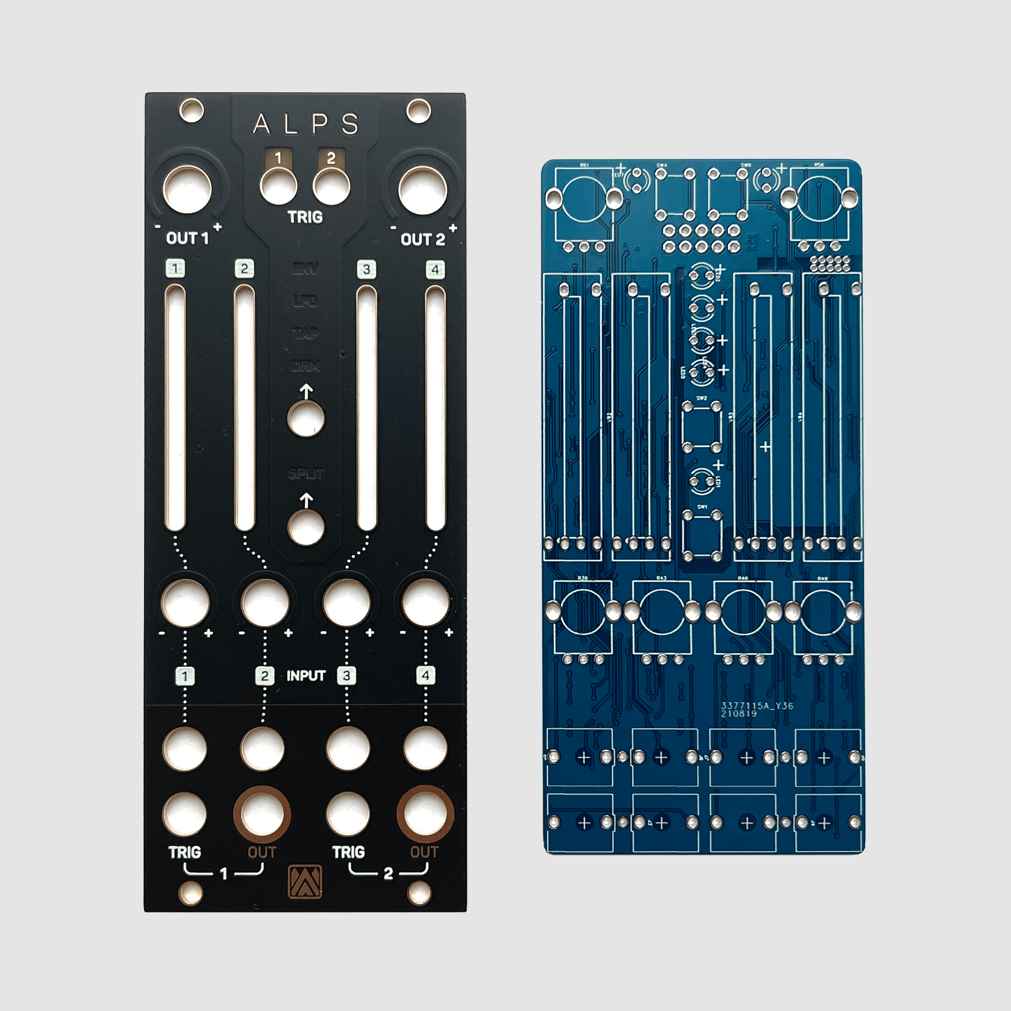 Jakplugg Alps PCB + JKLMNT Panel – Oddvolt - Eurorack Panels, PCBs Jakplugg Alps PCB + JKLMNT Panel – Oddvolt - Eurorack Panels, PCBs