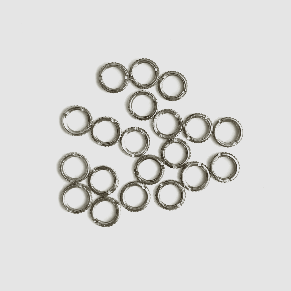 Knurled Nuts for M6 3.5mm Jacks 20pcs