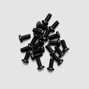 Black M3 screws 20pcs
