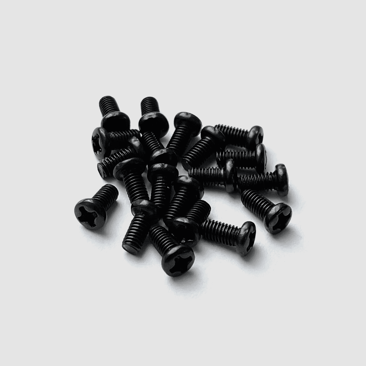 Black M3 screws 20pcs